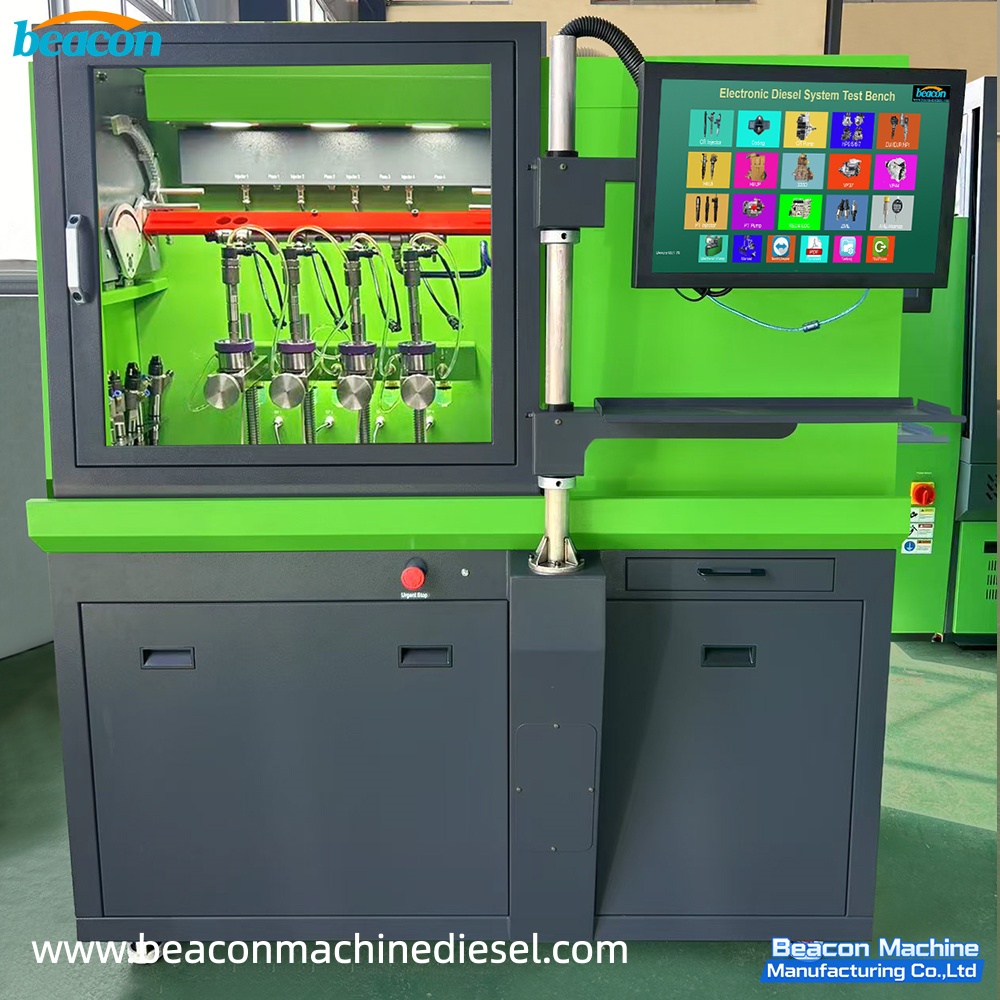{CR304S Common Rail Injector Testing CRDI Test Bench Fuel Injector Test Stand to Test 4 Injectors}