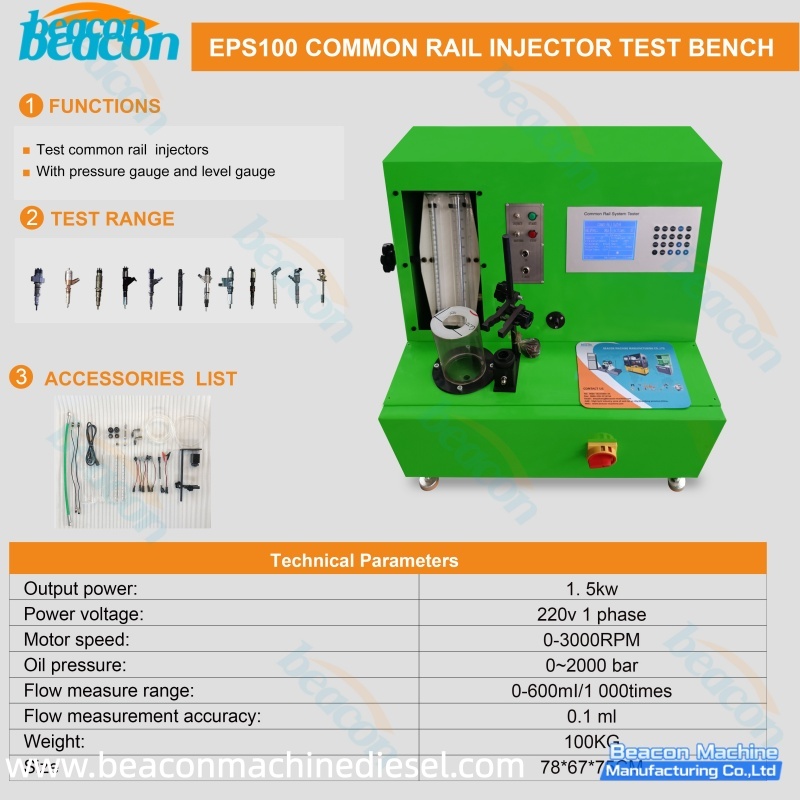 {Calibrator Machines EPS100 Crdi Injector Tester }